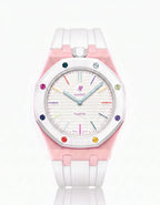 Silicone Strap & Case  Royal Pop Huit Blanc(Customize  Colors)