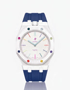 Silicone Strap & Case  Royal Pop Huit Blanc(Customize  Colors)