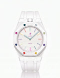 Silicone Strap & Case  Royal Pop Huit Blanc(Customize  Colors)