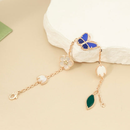 [Plus&Max]LUCKY SPRING BUTTERFLY 5 MOTIF BRACELET