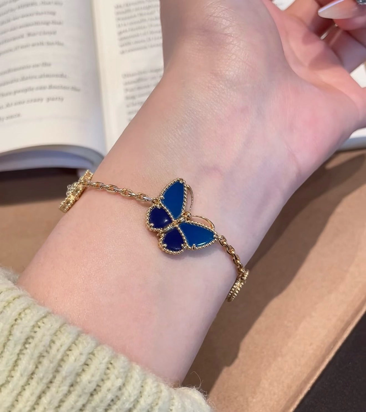 [Plus&Max]LUCKY SPRING BUTTERFLY 5 MOTIF BRACELET