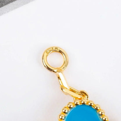 [Plus&Max]LUCKY CLOVER 5-MOTIF BRACELET - TURQUOISE COLLECTION