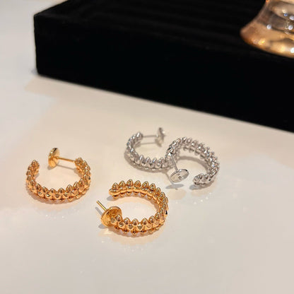 [Plus&Max]CLASH SMALL HOOP EARRINGS