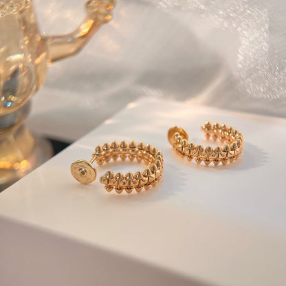 [Plus&Max]CLASH SMALL HOOP EARRINGS