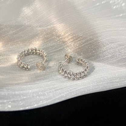 [Plus&Max]CLASH SMALL HOOP EARRINGS