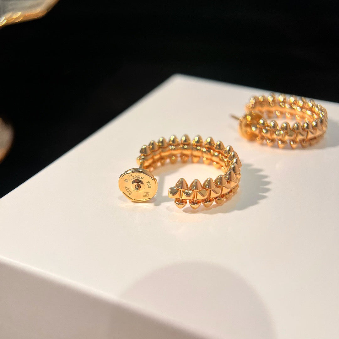 [Plus&Max]CLASH SMALL HOOP EARRINGS