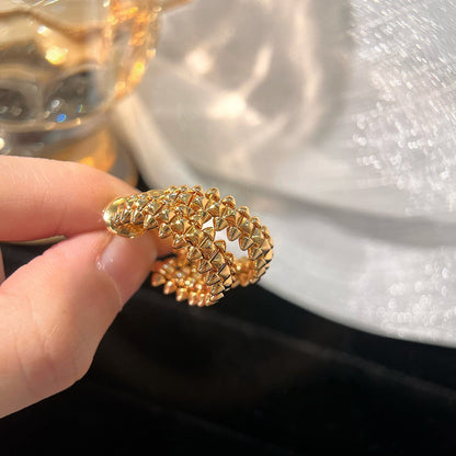 [Plus&Max]CLASH SMALL HOOP EARRINGS