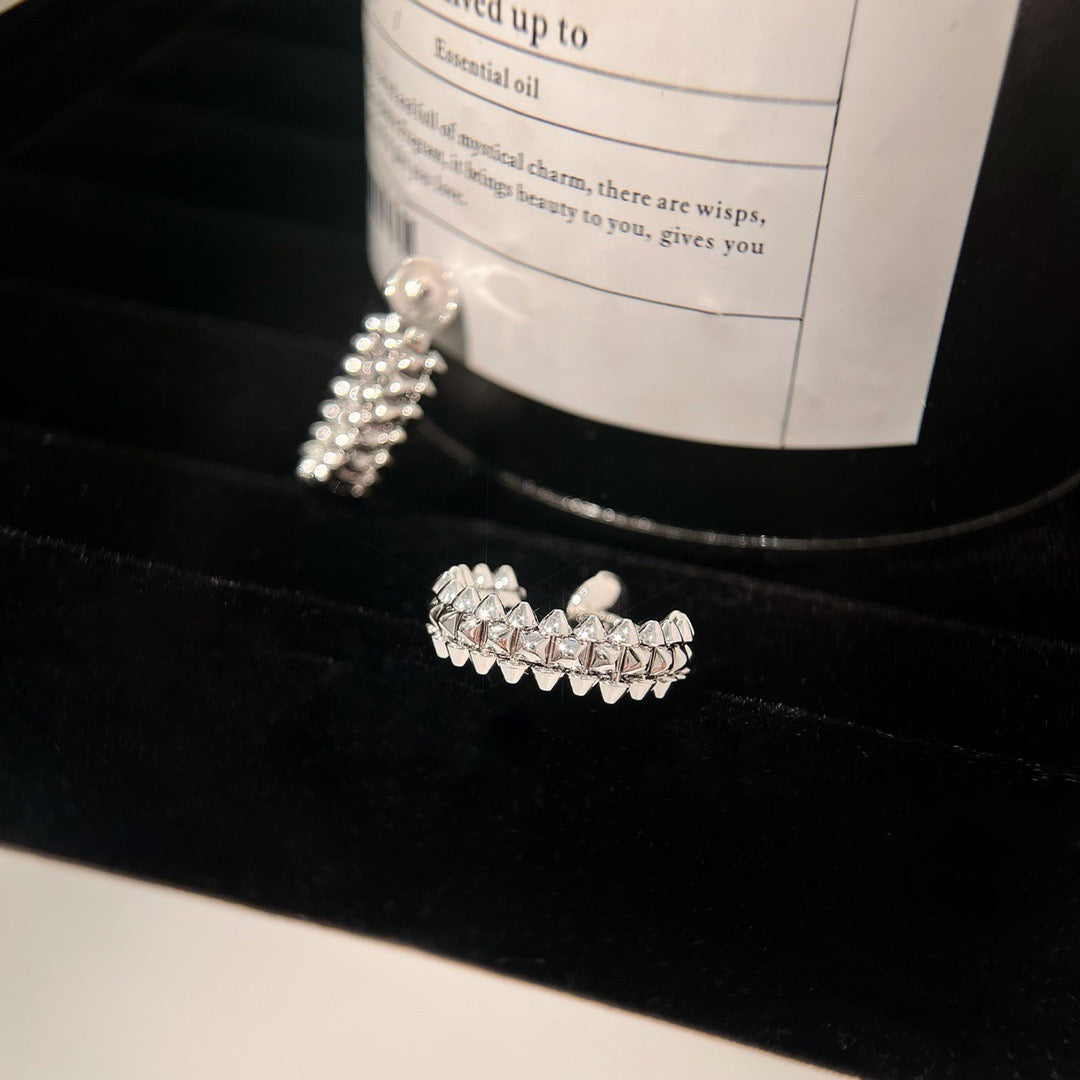 [Plus&Max]CLASH SMALL HOOP EARRINGS