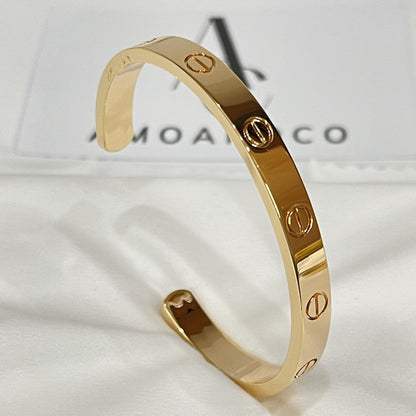 [Plus&Max]LOVE BRACELET 6.1MM OPEN CUFF