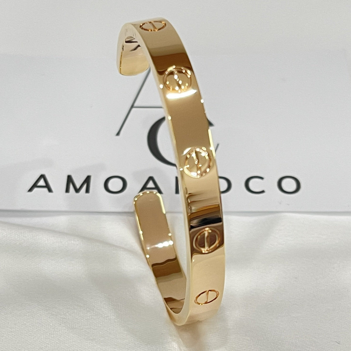 [Plus&Max]LOVE BRACELET 6.1MM OPEN CUFF
