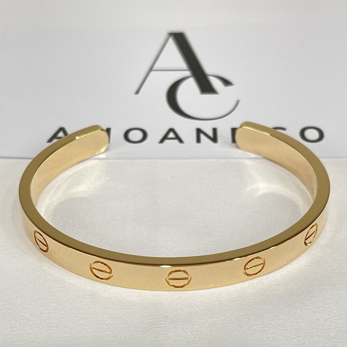 [Plus&Max]LOVE BRACELET 6.1MM OPEN CUFF