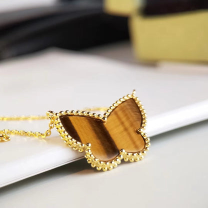 [Plus&Max] TIGER__ EYE BUTTERFLY NECKLACE