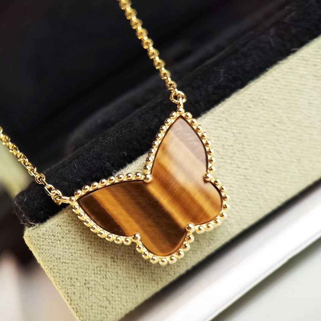 [Plus&Max] TIGER__ EYE BUTTERFLY NECKLACE