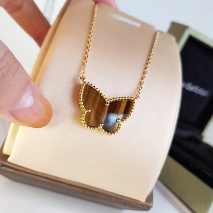 [Plus&Max] TIGER__ EYE BUTTERFLY NECKLACE