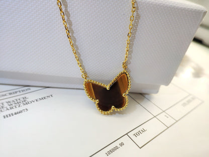 [Plus&Max] TIGER__ EYE BUTTERFLY NECKLACE