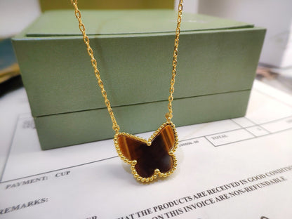[Plus&Max] TIGER__ EYE BUTTERFLY NECKLACE