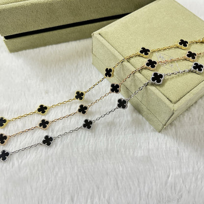 [Plus&Max]CLOVER 6 MOTIF  ONYXS BRACELET