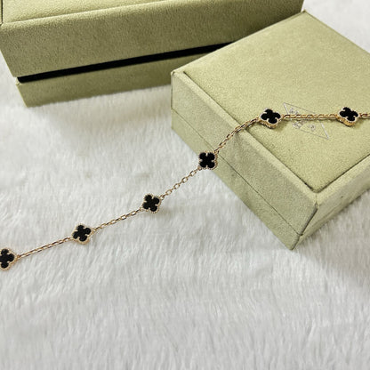 [Plus&Max]CLOVER 6 MOTIF  ONYXS BRACELET