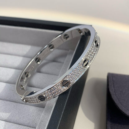[Plus&Max]LOVE BRACELET 6.1MM DIAMOND-PAVED CERAMIC