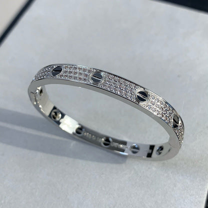 [Plus&Max]LOVE BRACELET 6.1MM DIAMOND-PAVED CERAMIC