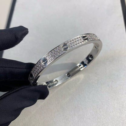 [Plus&Max]LOVE BRACELET 6.1MM DIAMOND-PAVED CERAMIC
