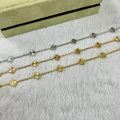 [Plus&Max]CLOVER 6 MOTIF DIAMOND BRACELET