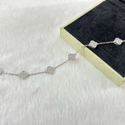 [Plus&Max]CLOVER 6 MOTIF DIAMOND BRACELET