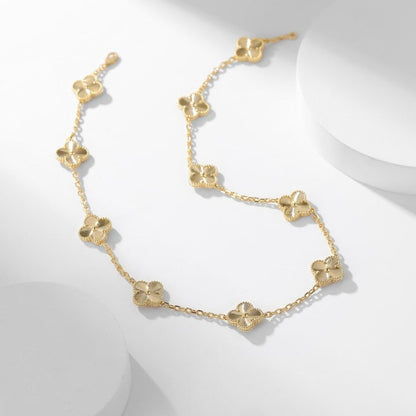 [Plus&Max]CLOVER 10 MOTIFS LASER NECKLACE