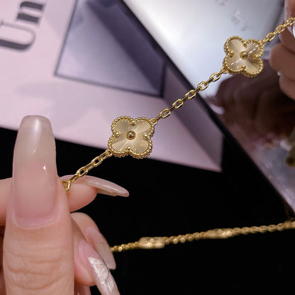 [Plus&Max]CLOVER 10 MOTIFS LASER NECKLACE