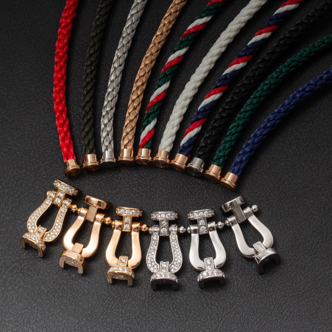 [Plus&Max]FORCE LARGE HORSESHOE NO DIAMOND BRACELET SILVER