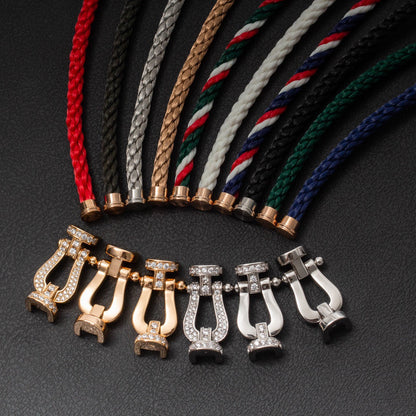 [Plus&Max]FORCE LARGE HORSESHOE FULL DIAMOND BRACELET GOLD