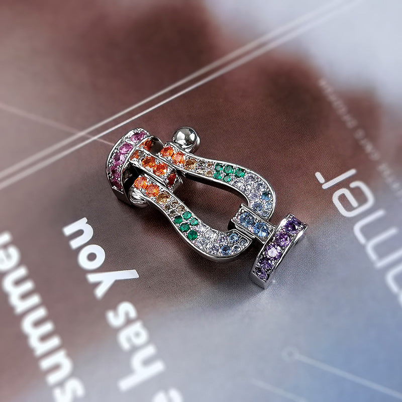 [Plus&Max]FORCE LARGE HORSESHOE CLASP  METAL BRACELET