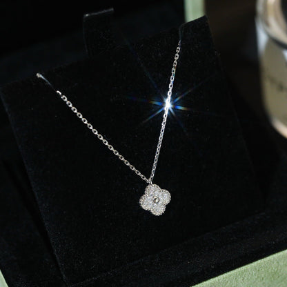 [Plus&Max]CLOVER MINI 9.5MM PENDANT DIAMOND NECKLACE