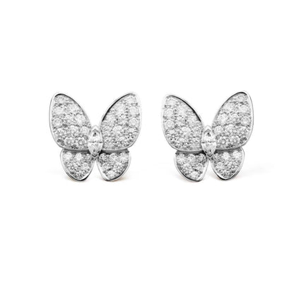 [Plus&Max]BUTTERFLY ALL DIAMOND EARRINGS