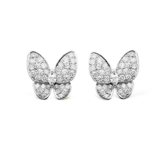 [Plus&Max]BUTTERFLY ALL DIAMOND EARRINGS