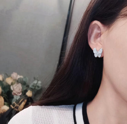 [Plus&Max]BUTTERFLY ALL DIAMOND EARRINGS