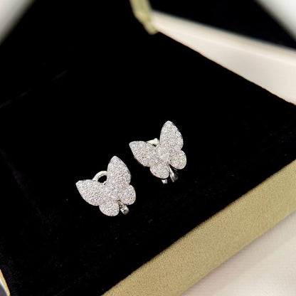 [Plus&Max]BUTTERFLY ALL DIAMOND EARRINGS