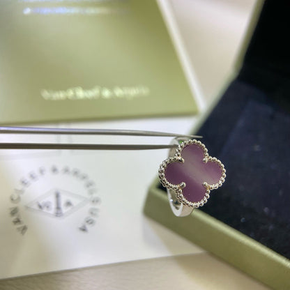 [Plus&Max]CLOVER  PURPLE VIOLET RING