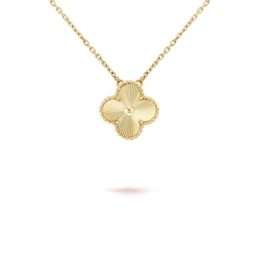 [Plus&Max]CLOVER 15MM LASER NECKLACE