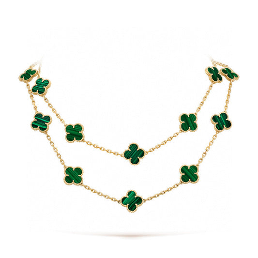 [Plus&Max]CLOVER 20 MOTIFS MALACHITE GOLD