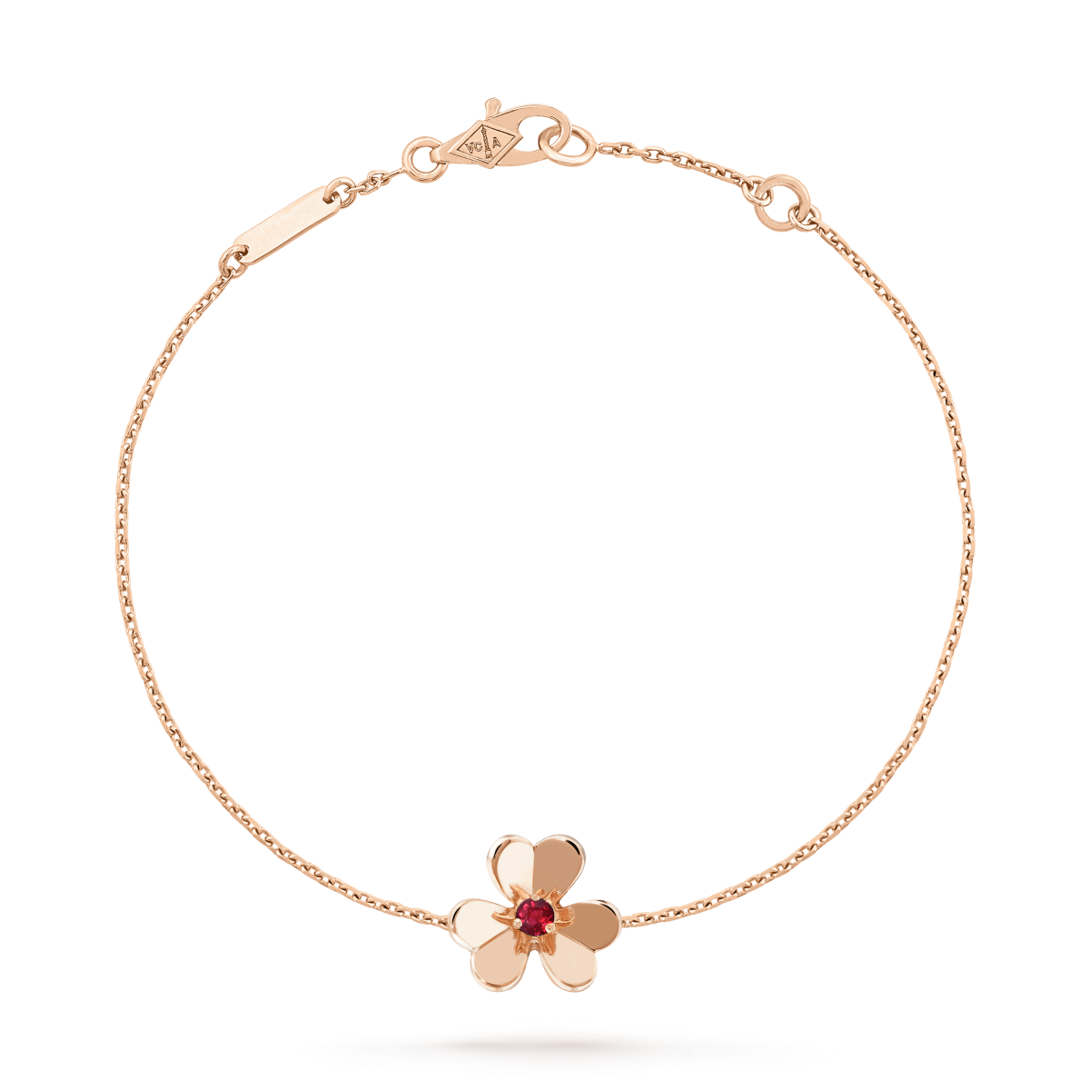 [Plus&Max]FRIVOLE GOLD FLOWER PINK MALACHITE BRACELET