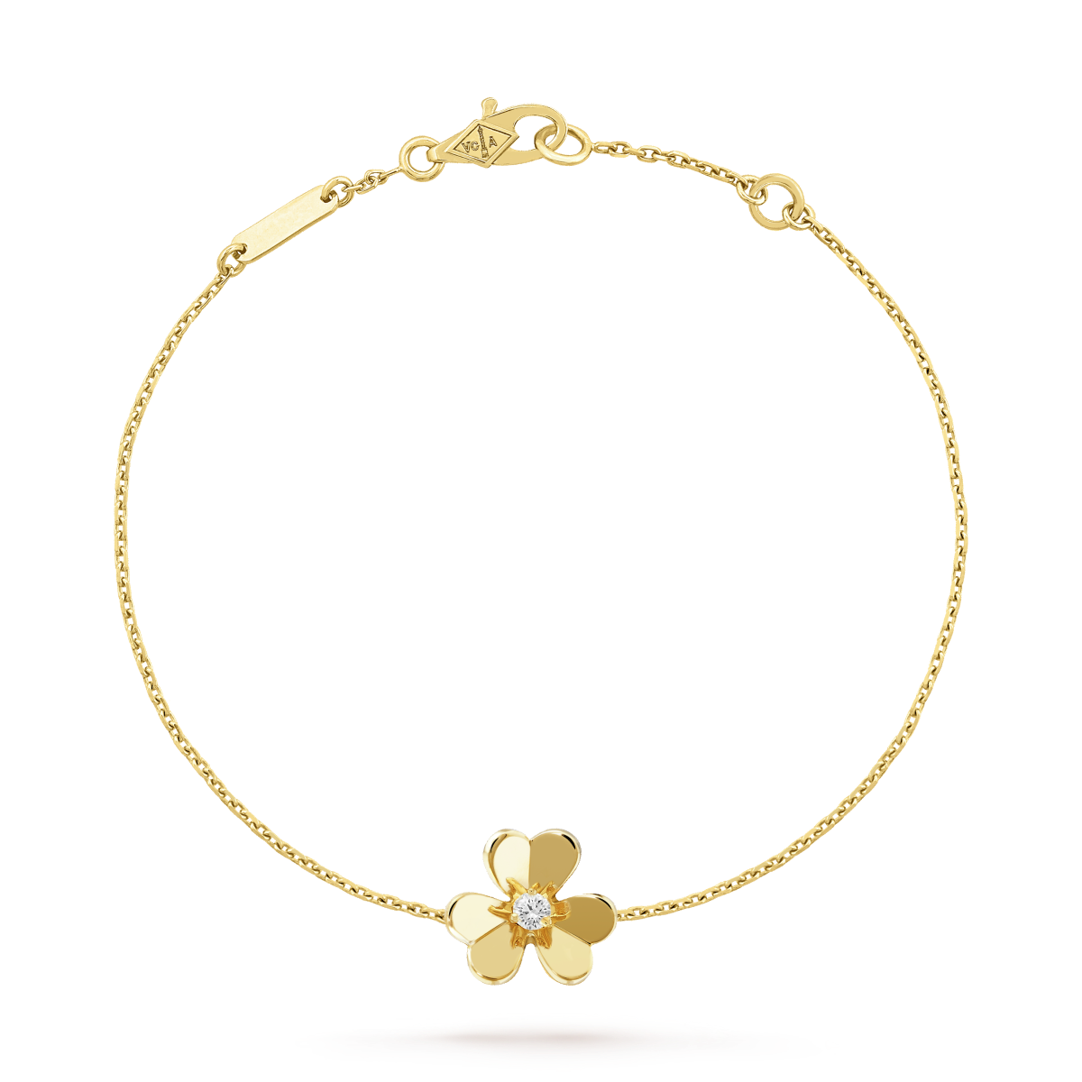 [Plus&Max]FRIVOLE GOLD FLOWER PINK MALACHITE BRACELET