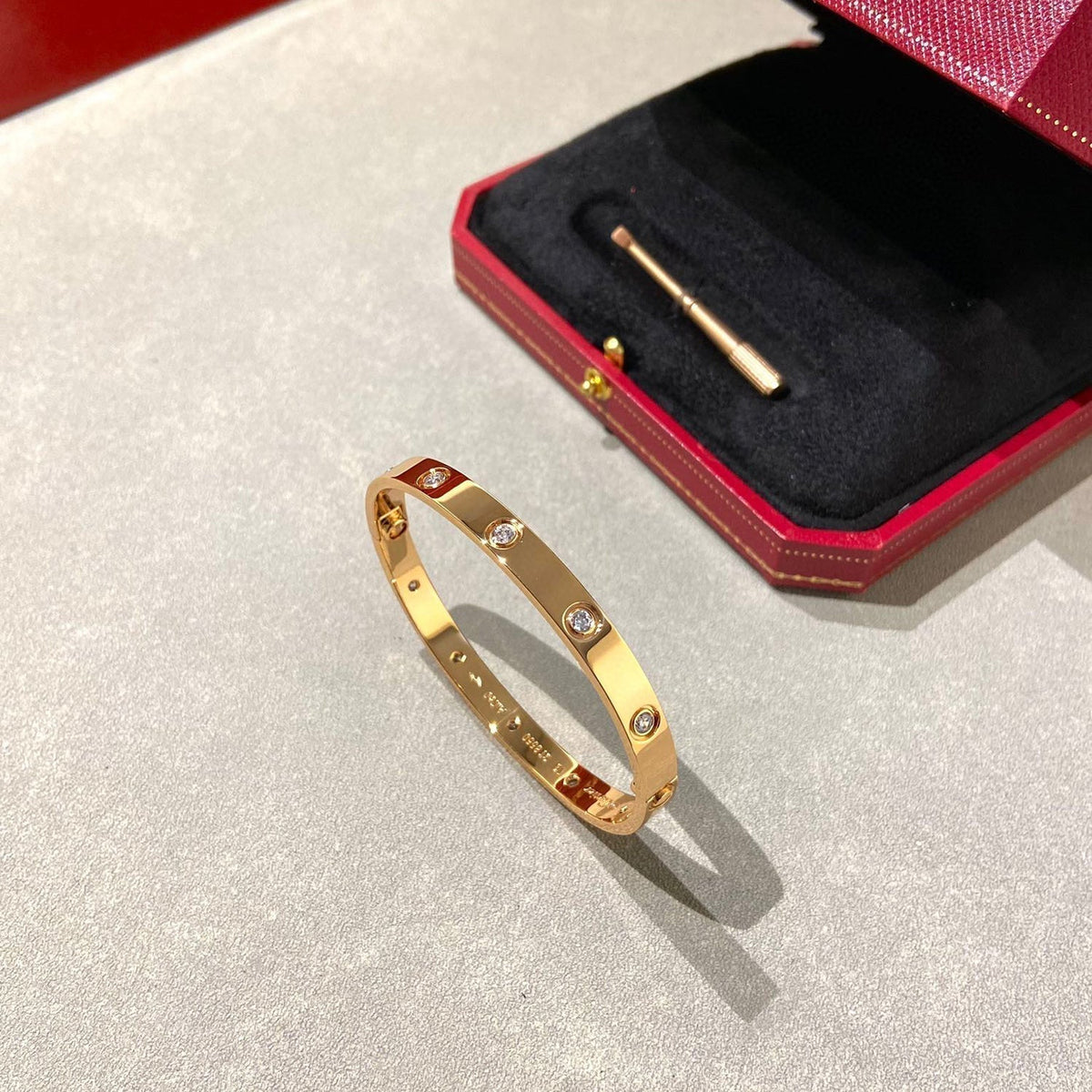 [Plus&Max]LOVE BRACELET 6.1MM 10 DIAMONDS