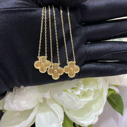 [Plus&Max]CLOVER 15MM LASER NECKLACE