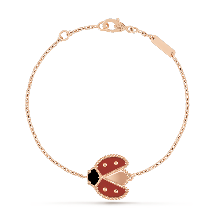 [Plus&Max]LUCKY SPRING 1 MOTIF PINK GOLD BRACELET
