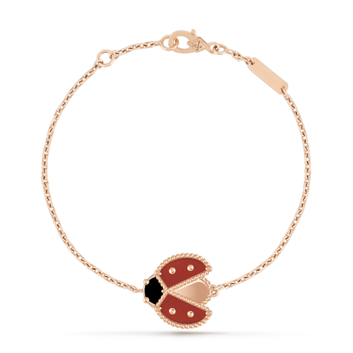 [Plus&Max]LUCKY SPRING 1 MOTIF PINK GOLD BRACELET