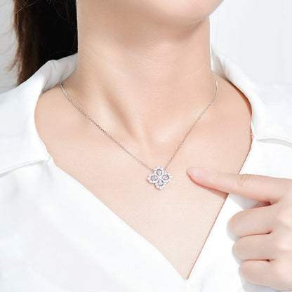 [Plus&Max]LOOP NECKLACE FULL MOTIF DIAMOND 16MM MULTIPLE COLORS