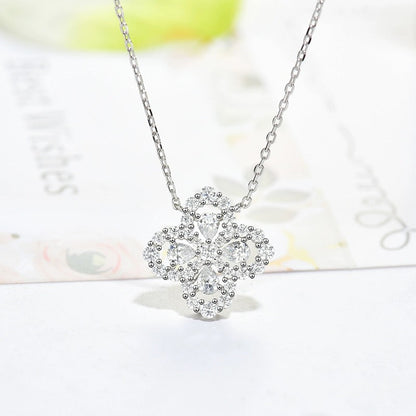 [Plus&Max]LOOP NECKLACE FULL MOTIF DIAMOND 16MM MULTIPLE COLORS