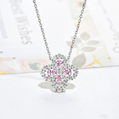 [Plus&Max]LOOP NECKLACE FULL MOTIF DIAMOND 16MM MULTIPLE COLORS