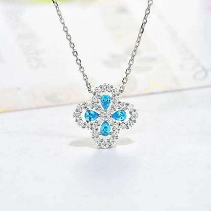 [Plus&Max]LOOP NECKLACE FULL MOTIF DIAMOND 16MM MULTIPLE COLORS